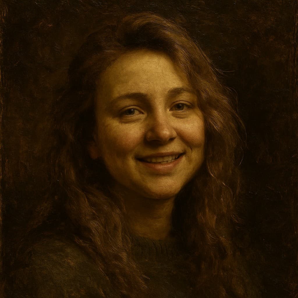 AI photo prompt example — Oil Painting style transformation result